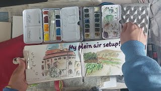 Plein air and travel art supply – my whole setup