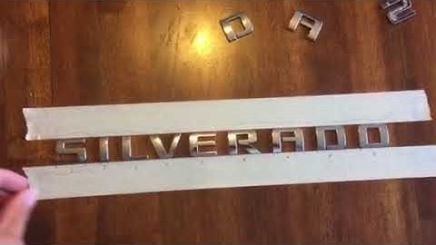 Car Badge Letters and Decals Replacement Installation and Removal