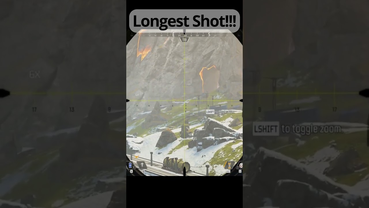 Apex Legends Record Unbelievable Longest Kraber Shot Kill!