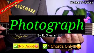 Photograph - Ed Sheeran (4 Chords Only)😍 | Guitar Tutorial | Easy Chords #shopeetagtowin