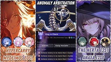 V3 | Hypercarry Mydei E0S1 x Cyrene E0S1 & The Herta E2S1 x Anaxa E2S0 Beat Aquila 43M HP | New AA