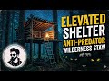 📊 The Process of Building an Elevated Survival Shelter to Stay Safe from Predators 🌲🦁