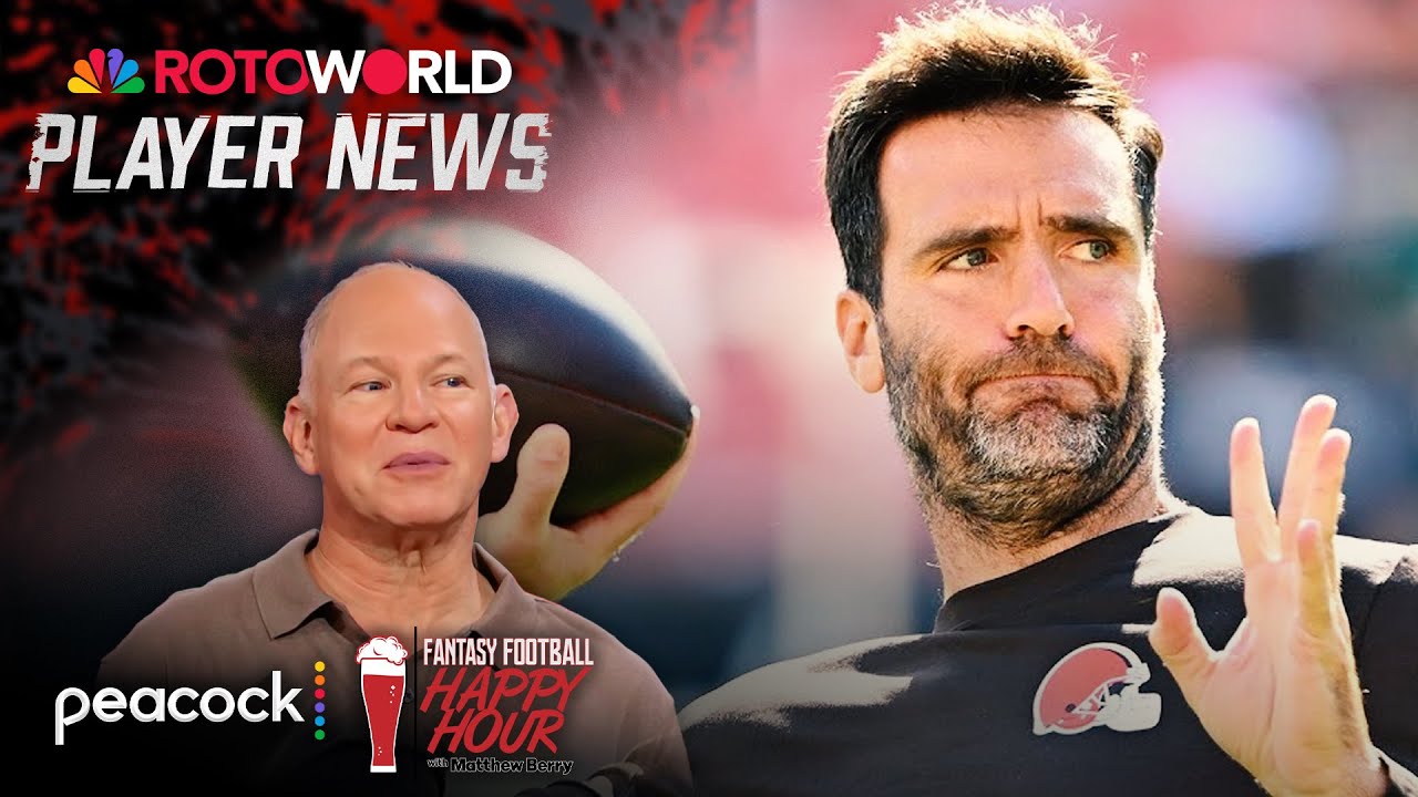 Joe Flacco a 'significant talent upgrade' for Bengals | Fantasy Football Happy Hour | NFL on NBC