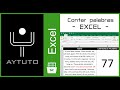 Contar palabras de un texto en EXCEL