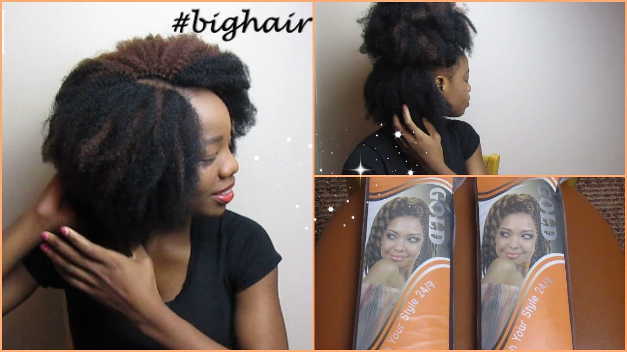 Half Up Half Down Afro Crochet Braids Youtube