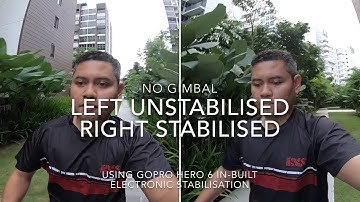 FeiyuTech G5 Gimbal vs GoPro Hero 6 stabilization - Side by side comparison