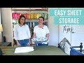 How To Store Sheet Sets (A Hack!)