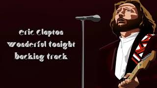 Video thumbnail of "Eric Clapton Wonderful Tonight Backing Track"