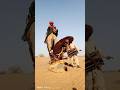 مهرجان صغير في قرية صحراوية لكن الأجواء مليئة بالحماس والفرح حيث تنبض القلوب على إيقاع الدف وتنتشر