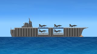 Building a working Aircraft Carrier in SFS!   [With Blueprints]