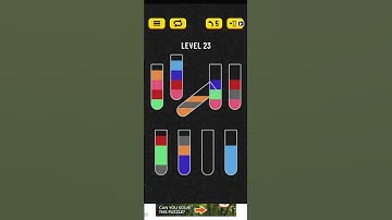 water sort puzzle level 23. Enjoy #relaxing #interesting