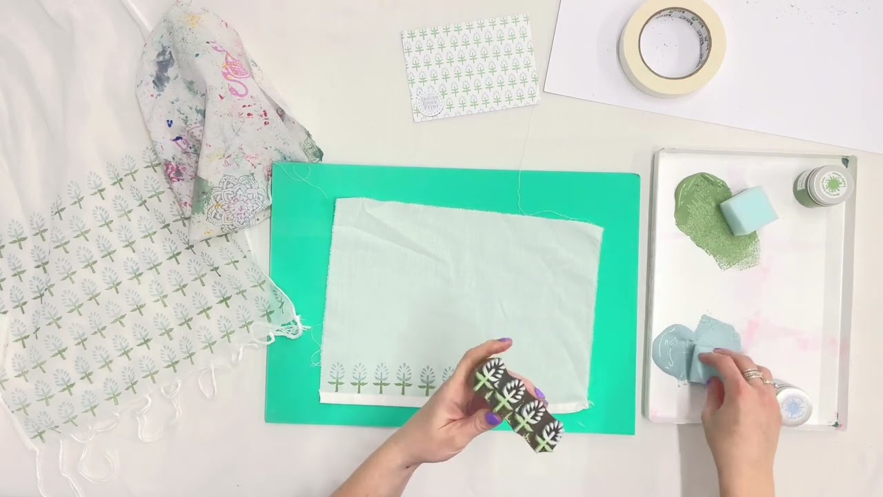 January 2024: The BlockPrint Club Subscription Box- Patterned Scarf