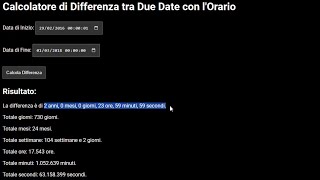 Calcolatore di Differenza tra Due Date accurato (Free download)