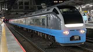 回9M E653系 K71編成(水色塗装編成) TDR臨 非公開団臨に伴う返却回送 回送列車が大宮駅5番線を発車するシーン