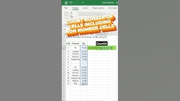 How to use CountA formula in Excel? Count vs CountA #excel