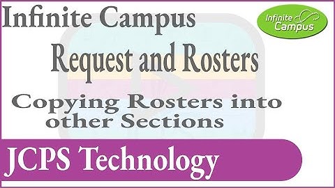 Infinite Campus Roster Copy with Request and Roster tool
