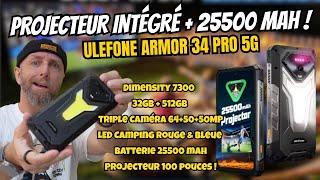 Ulefone Armor 34 Pro 5G : Le smartphone ultime avec projecteur, LED, 25500 mAh et CPU D7300 !