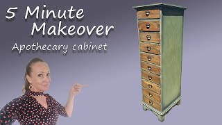 5 Minute Makeover : Apothecary cabinet