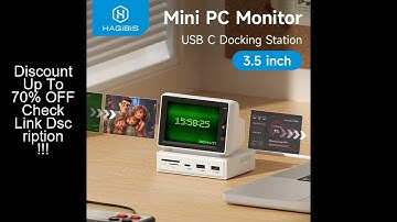 Hagibis 3.5inch IPS Mini Screen AIDA64 Mini PC CPU RAM HDD Data Monitor Display Sub Screen with USB