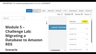 AWS Module 5 Challenge lab (25/25) | Migrating a Database to Amazon RDS | AWS SAA | ALX