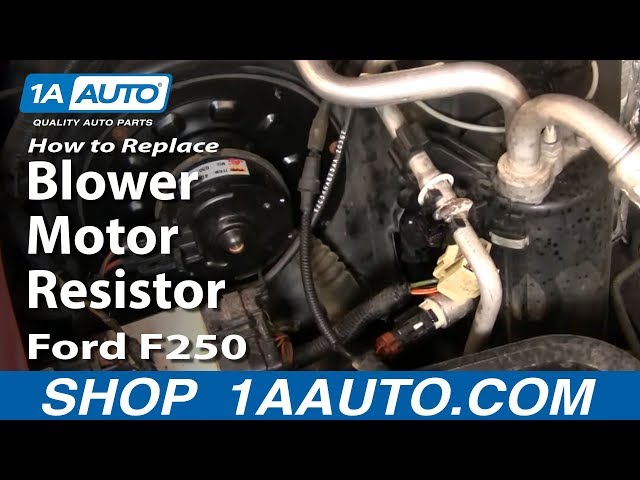 How to Replace Blower Motor Resistor 99-07 Ford F250 Super Duty ... ford f250 stereo wiring diagram 1A Auto