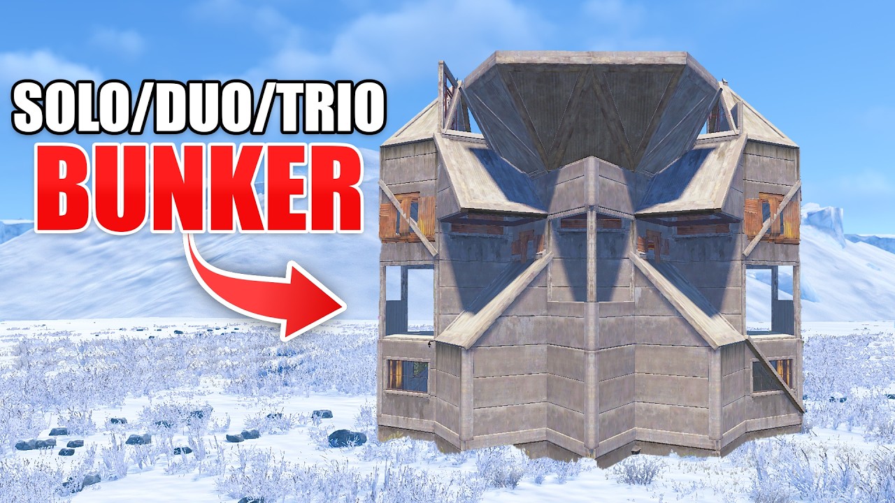 PERFECT Rust Bunker Base Design - Solo/Duo/Trio