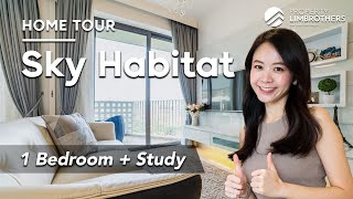 Sky Habitat: 1-Bedder   Study in D20 | Unblocked Views | Singapore Home Tour | Sold (Beatrice Lim)