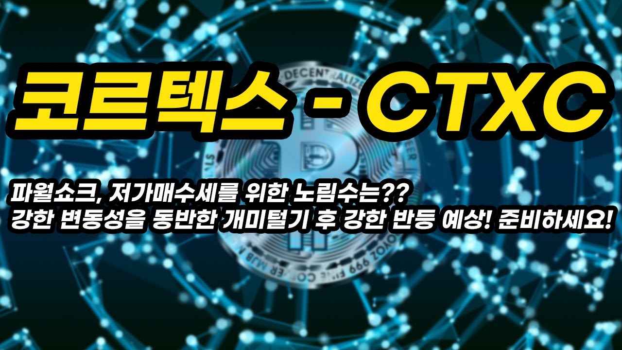 코르텍스 - CTXC 투자전략│강한 변동성을 견딜 포트구성, 급락을 이기는 유일한 방법, 대응전략과 향후 추세는?? - YouTube