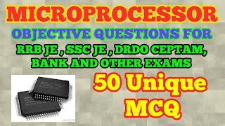MICROPROCESSOR PART 2 FOR RRB JE , SSC JE , DRDO.