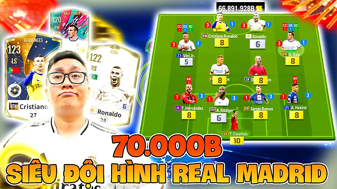 game bài go99 Cầm 70.000 Tỷ ILF Xây Dựng Top Đội Hình Real Madrid KHỦNG NHẤT FC ONLINE: Song Ronaldo & BALE BTB +8