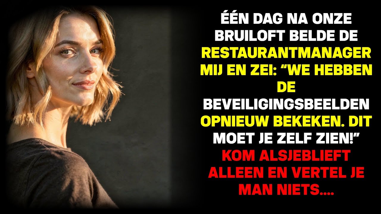Ik werd wakker als een pasgetrouwde bruid, amper vierentwintig uur getrouwd met de man van wie ik droomde. Toen ging mijn telefoon. Het was de eigenaar van het restaurant waar we onze receptie...