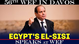 WATCH LIVE: Egypt’s El-Sisi addresses World Economic Forum in Davos ahead of meeting with Trump