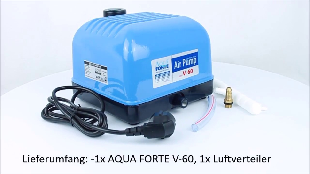 AQUAFORTE AIR PUMP V60 Produktvideo / 360°Ansicht YouTube
