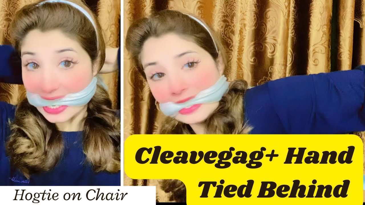 Cleave Gag + Hands Tied Behind | tied on Chair | #aqsaadil #awareness #challenge #gag