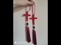 Chinese knot- Cross. 十字架中国结 （新年春节 New Year& Spring Festival)