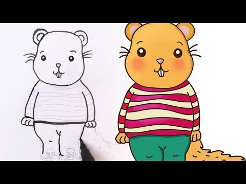 Video: Cum Să Desenezi Un Castor, Un Castor Cu Un Creion