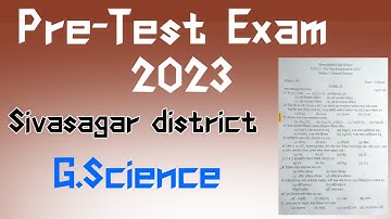 Class 10 Pre-test question Paper 2023 General Science//class 10//HSLC 2023@GABEducation
