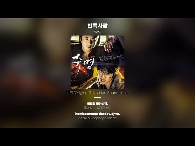 [Lyric Video] 조관우 (Jo Kwan Woo) - 반쪽사랑 class=