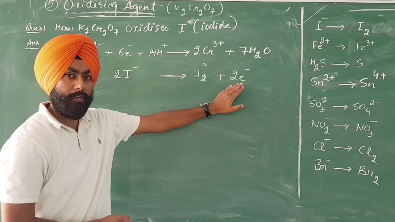 D and F block ( Oxidising property of potassium  dichromate)