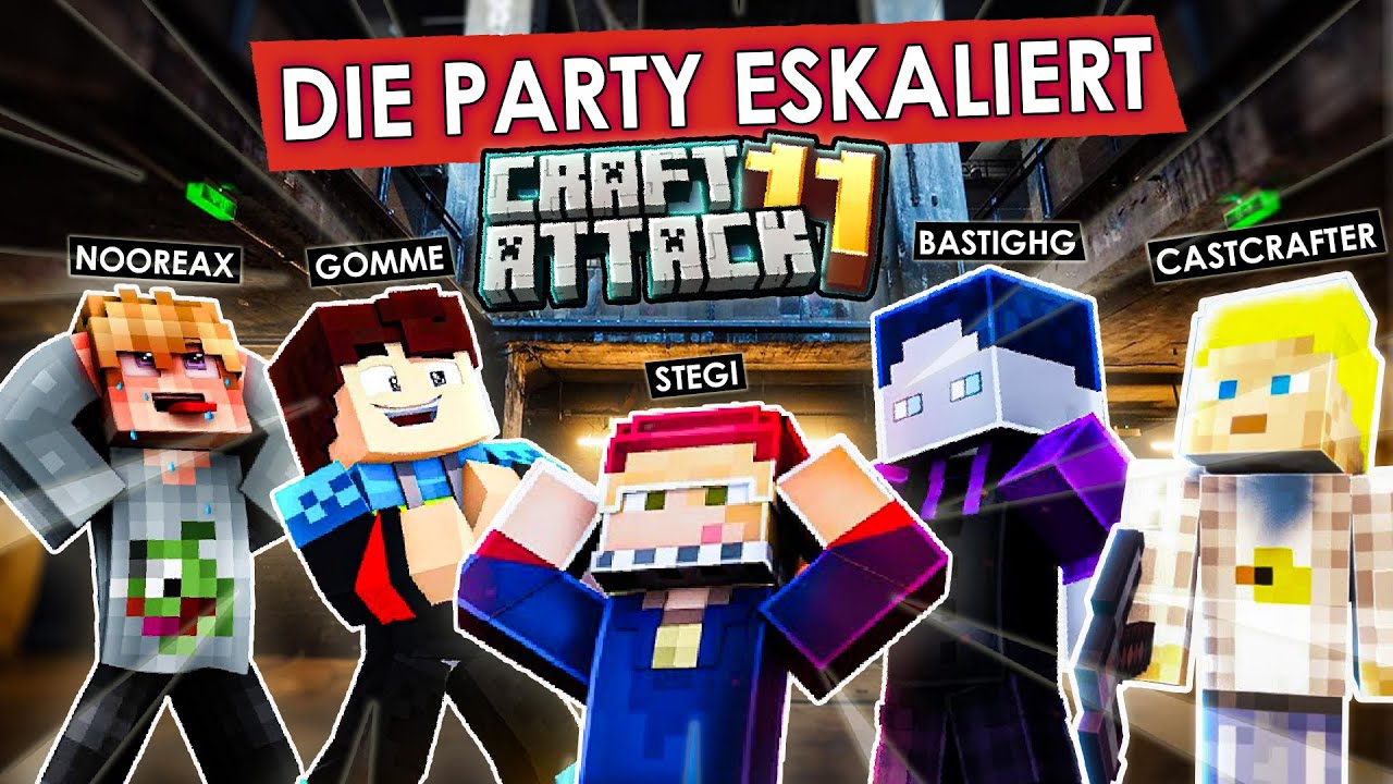 Die Nachtclub ESKALATION in Craftattack 11🤯- Mit GommeHD, BastiGHG, Stegi, CastCrafter, Fabo, u.v.m