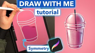 🍓 The Smoothie | Procreate easy drawing tutorial  |iPad Pro Art tutorial | How to draw on iPad screenshot 5