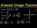 Greatest Integer Function With Limits & Graphs