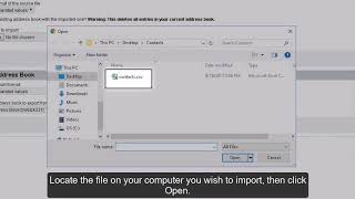 horde Webmail - Importing Contacts