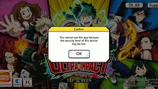 Fix you cannot use this app because the security level of this device may be low | MHUI screenshot 4
