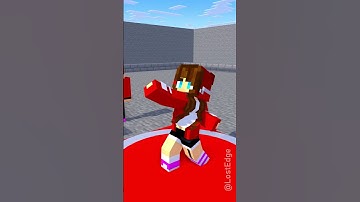 HELP JJ Mikey JJ sister to throw stones further - Maizen Minecraft Animation #maizen