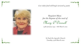 Requiem Mass for the Repose of the Soul of Mary O'Donnell