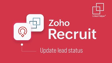 Zoho Recruit CRM: Update lead status
