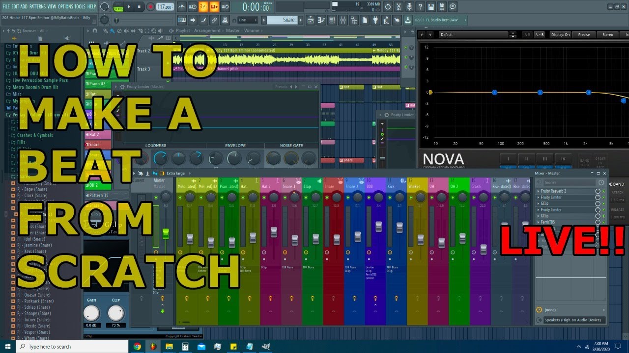 How To Make a Beat  From Scratch!! Livestream!!