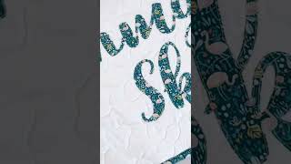 A quick peek into the process of making personalized name baby quilts🥰