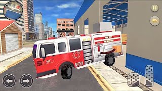 Emergency Police Fire Truck Simulator - 911 Extinguish Team - Android Games screenshot 1